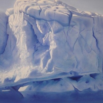 Serie glaciares, óleo sobre tela