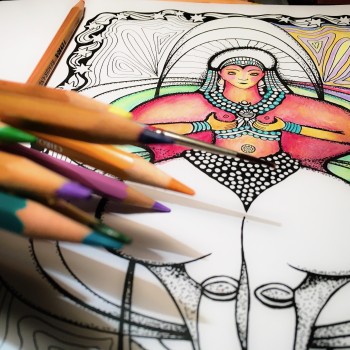 la diosa ancestral, paula franco, coloring book