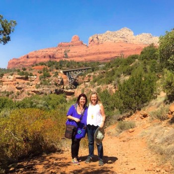 En Sedona, arizona, con Michelle major y paula franco