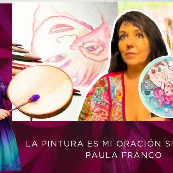 Pintura ritual con Paula franco