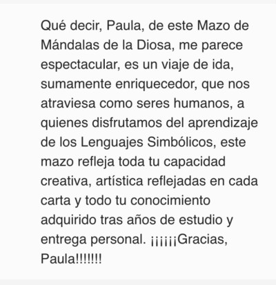 TAROT LOS MANDALAS DE LA DIOSA: Silvina Salvattore