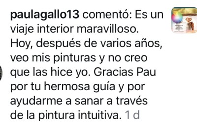 CURSO DE PINTURA INTUITIVA : Paula