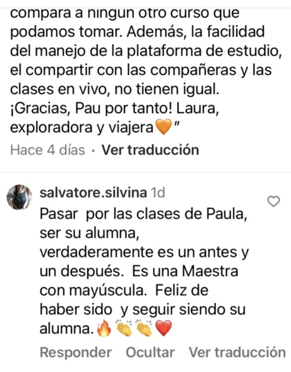 Testimonio del tarot madrepaz por Paula franco