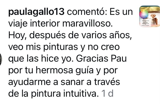 Curso de pintura intuitiva de Paula franco